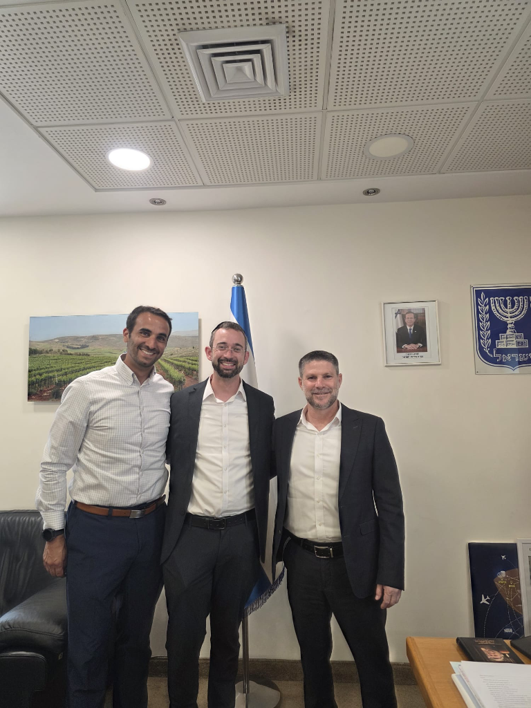 In a meeting at Minister Smotrich's with Rabbi Trump
